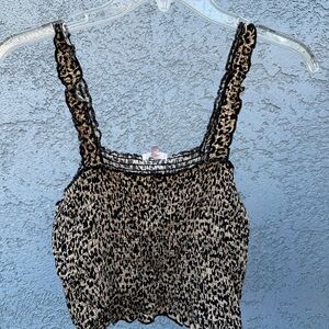 Leopard Print Crop Top